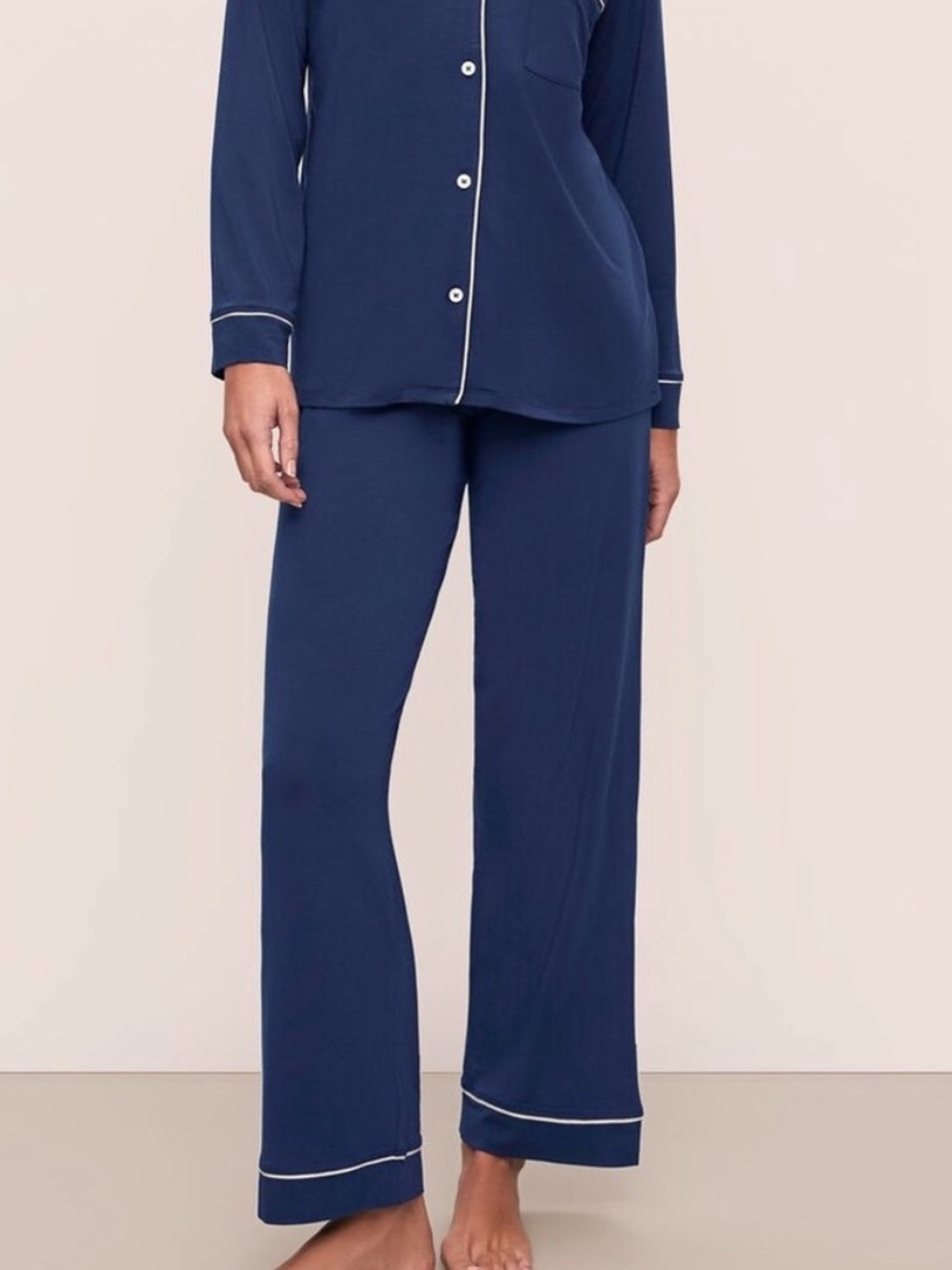 Eberjey Gisele blue long pajama pants
